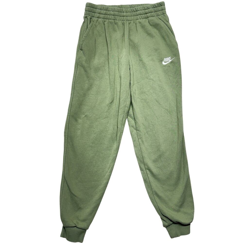 Nike Pants Large Big Kids Green Sportswear Club Fleece Jogger Sweat Training